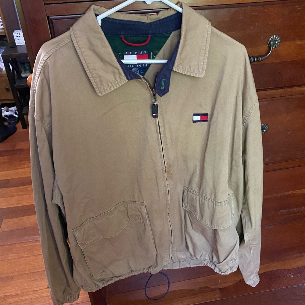 Tommy Hilfiger Tan Lightweight Shirt Jacket